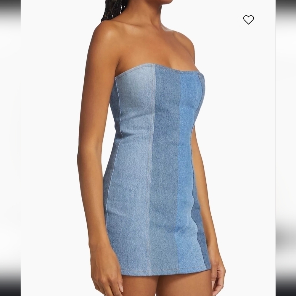NWOT EB Denim strapless mini dress size Large
